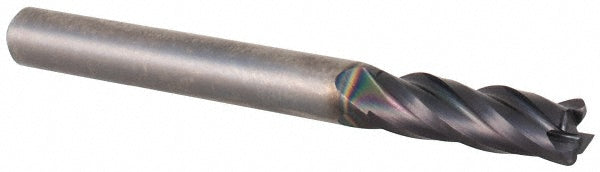 OSG 496-187211 Corner Radius End Mill 3/16" Dia, 5/8" LOC, 0.02" Radius, 4 Flutes, Solid Carbide