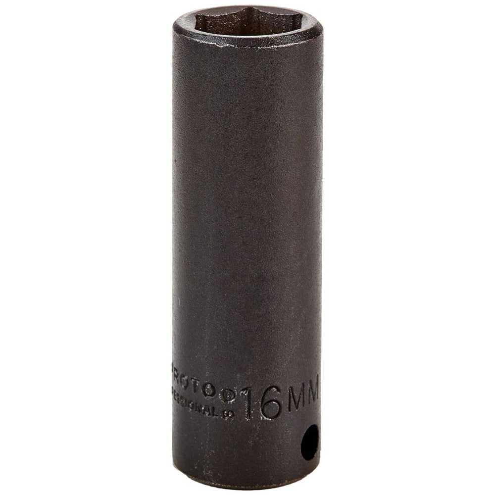 Proto J7016M Impact Socket 3/8" Drive, 16mm Socket, Hex Drive