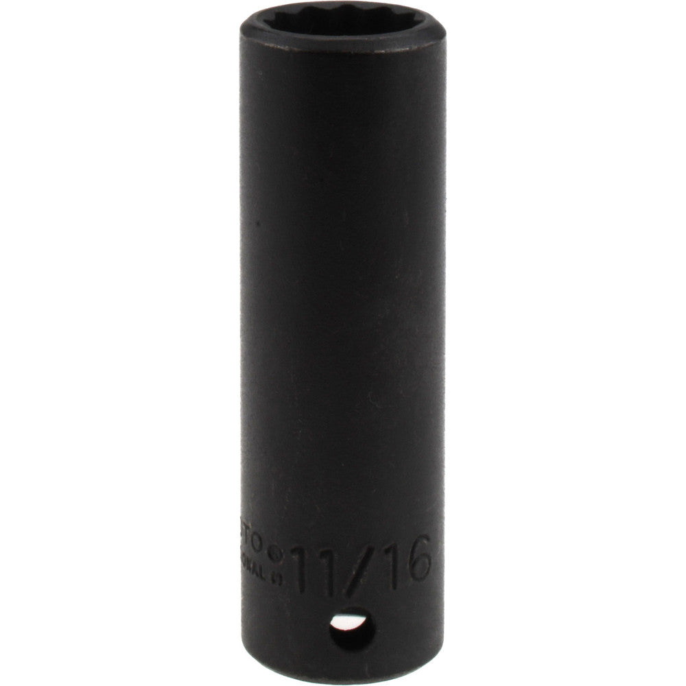 Proto J7322 Impact Socket 1/2" Drive, 11/16" Socket