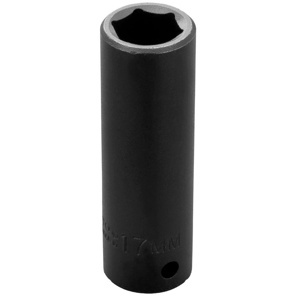 Proto J7317M Impact Socket 1/2" Drive, 17mm Socket, Hex Drive