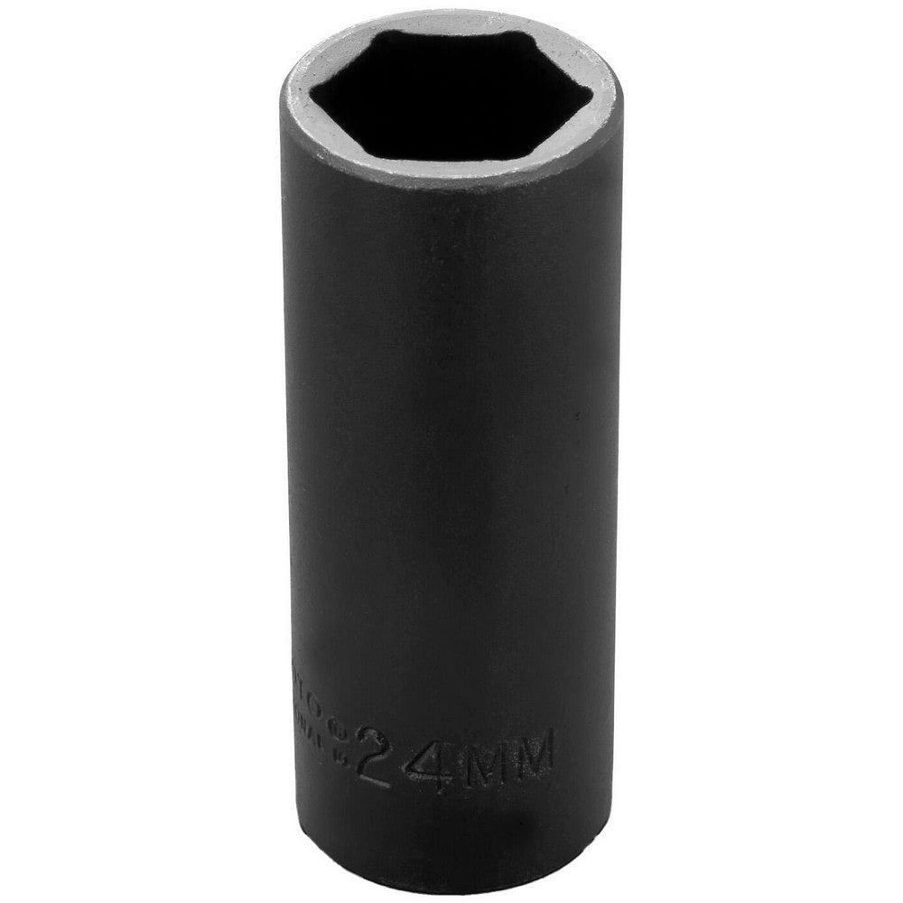 Proto J7324M Impact Socket 1/2" Drive, 24mm Socket, Hex Drive