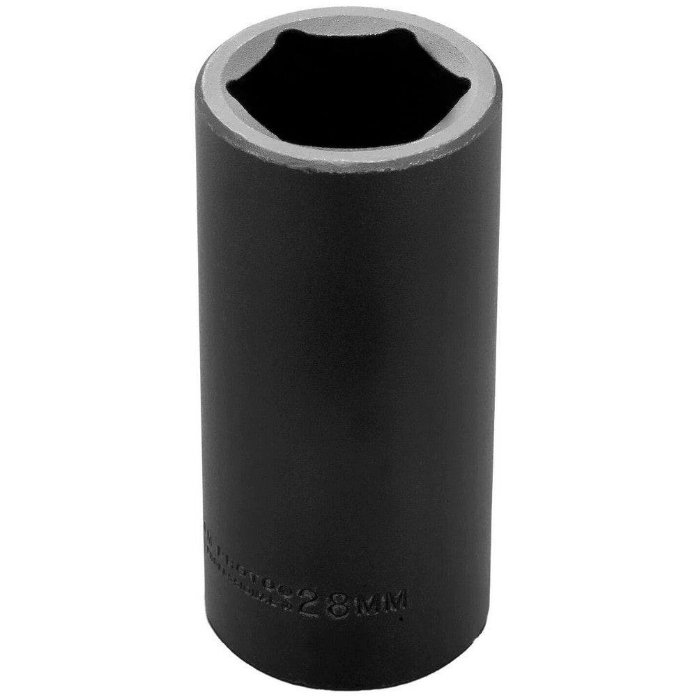 Proto J7328M Impact Socket 1/2" Drive, 28mm Socket, Hex Drive