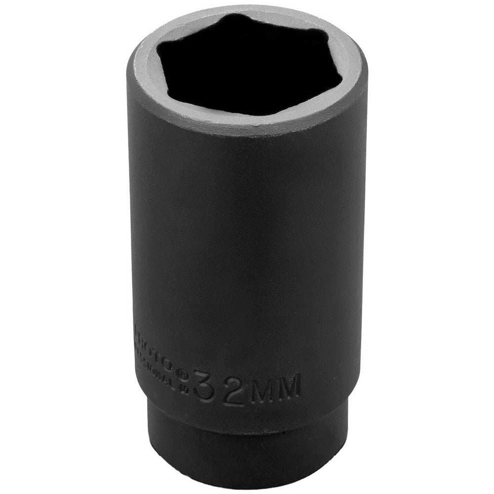 Proto J7332M Impact Socket 1/2" Drive, 32mm Socket, Hex Drive