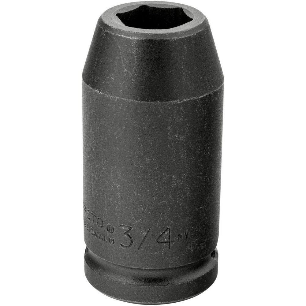 Proto J07512L Impact Socket 3/4" Drive, 3/4" Socket, Hex Drive