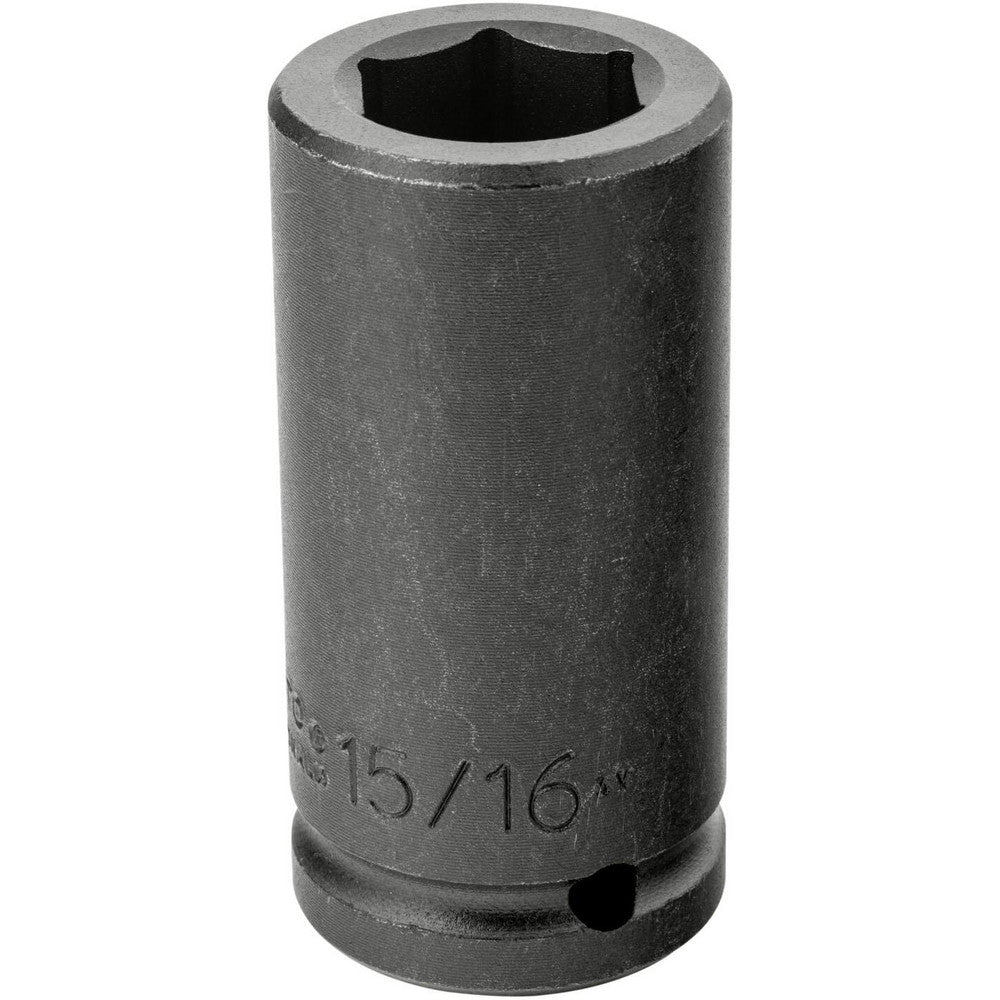 Proto J07515L Impact Socket 3/4" Drive, 15/16" Socket, Hex Drive