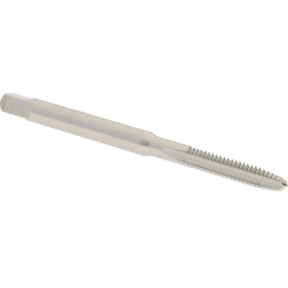 Hertel K011173AS Straight Flute Tap #4-40 UNC, 3 Flute, Plug Chamfer, High-Speed Steel, Bright/Uncoated Finish