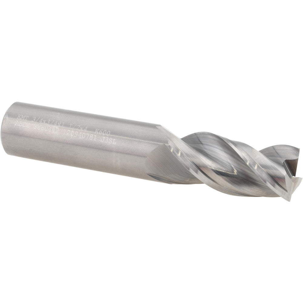 Kennametal 3660442 Roughing & Finishing End Mill 3/4" Dia, 3 Flutes, Square End, Solid Carbide