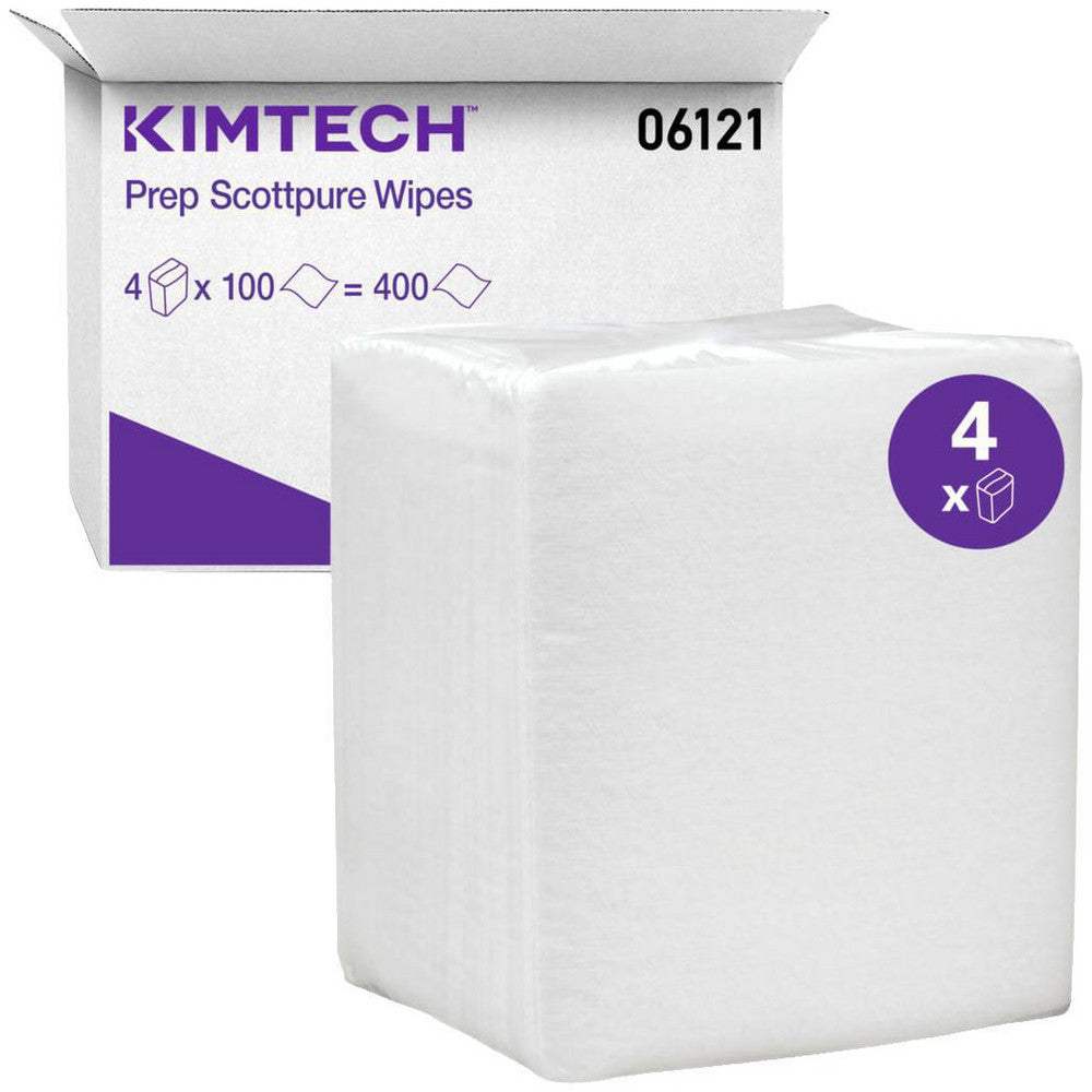 Kimtech 06121 Kimtech Prep™ Scottpure™ Critical Task Wipes (06121), Quarterfold, for Surface Preparation, White