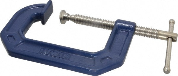 Irwin 225103ZR C-Clamp 3" Max Opening, 2-1/4" Throat Depth, Regular-Duty, Cast Iron Body