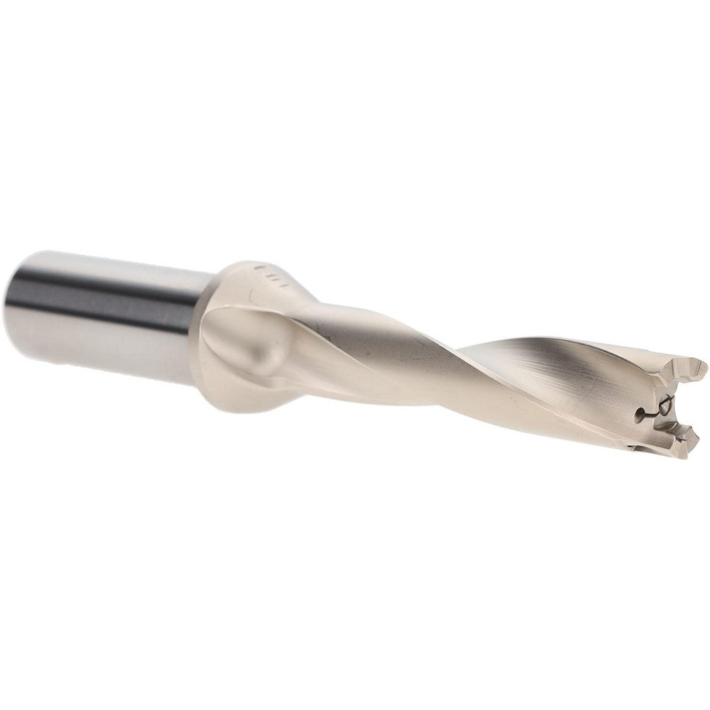 Iscar 3200459 Replaceable-Tip Drill 0.591 to 5/8" Dia, 2.95" Max Depth, 3/4" Weldon Flat Shank