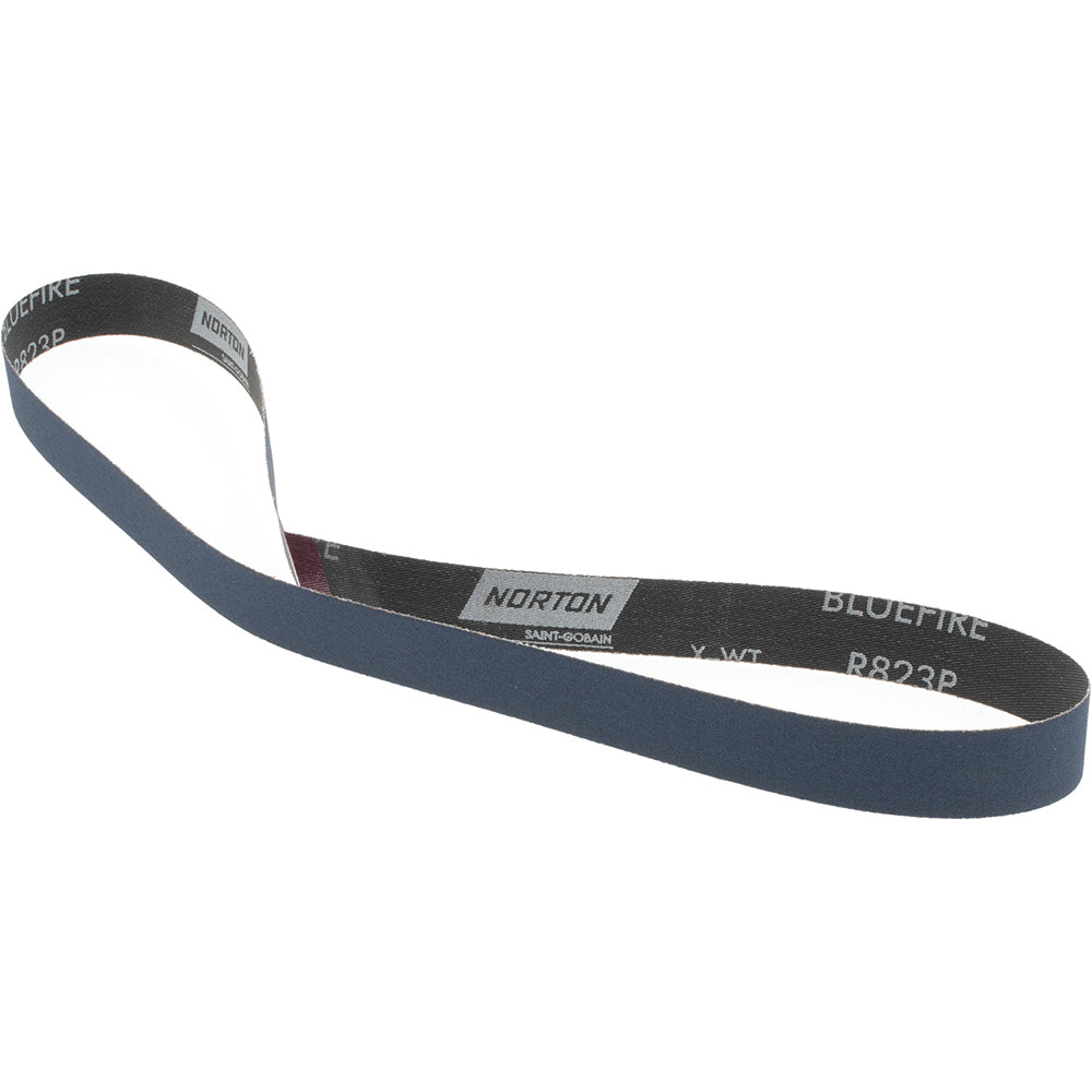 Norton 78072728586 Abrasive Belt 1" Wide, 42" Long, 180 Grit, Zirconia Alumina