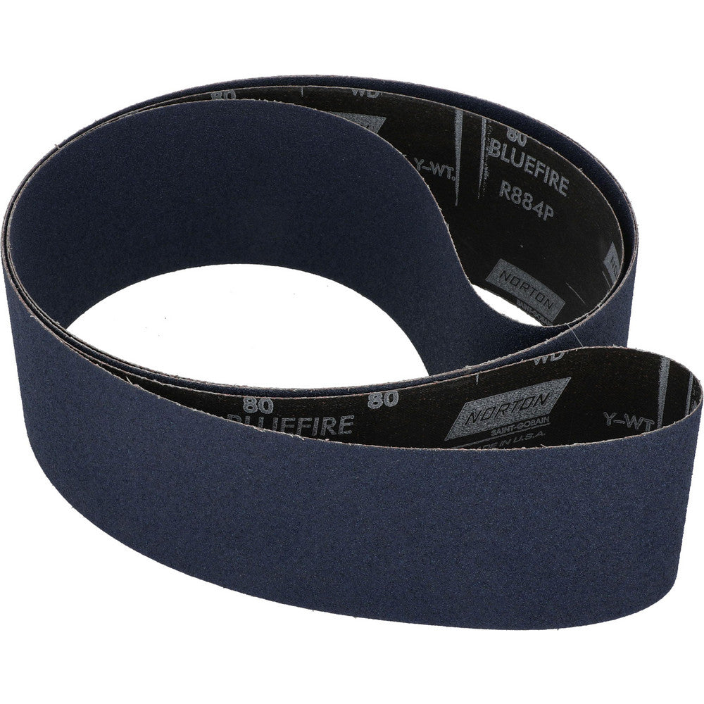 Norton 78072750279 Abrasive Belt 4" Wide, 132" Long, 80 Grit, Zirconia Alumina
