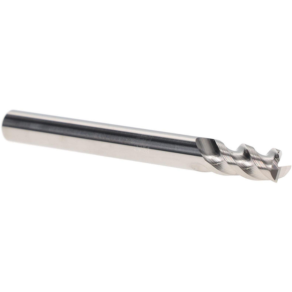 Iscar 5622183 Corner Radius End Mill 1/4" Dia, 1/2" LOC, 0.0080" Radius, 3 Flute, Solid Carbide