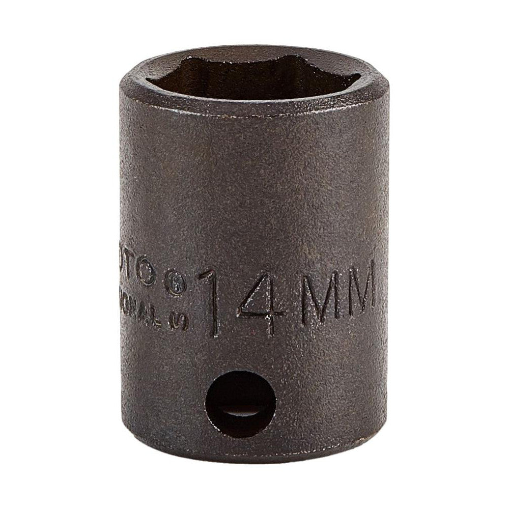 Proto J7214M Impact Socket 3/8" Drive, 14mm Socket, Hex Drive