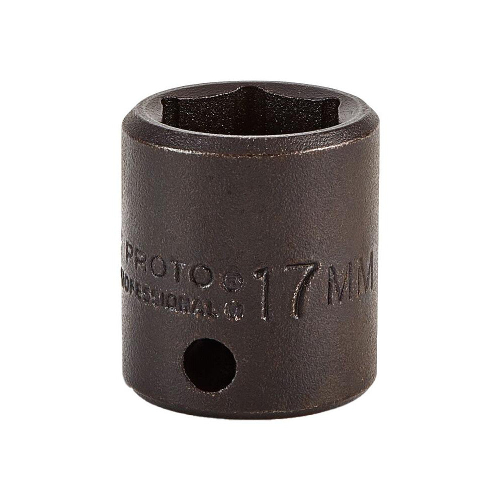 Proto J7217M Impact Socket 3/8" Drive, 17mm Socket, Hex Drive