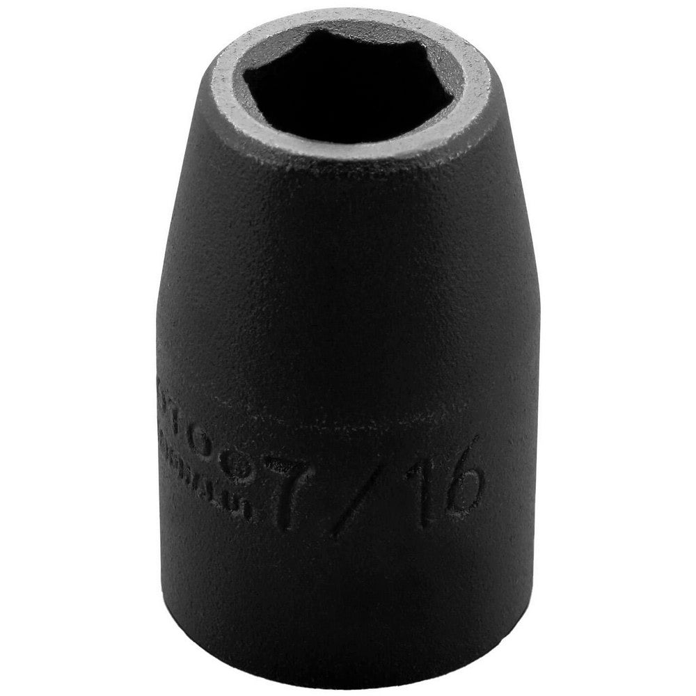 Proto J7414H Impact Socket 1/2" Drive, 7/16" Socket, Hex Drive