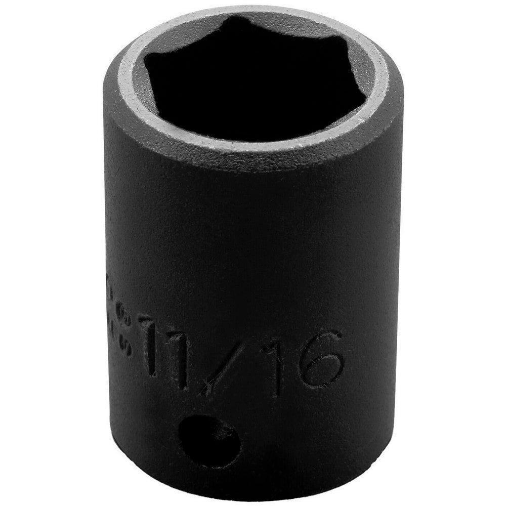 Proto J7422H Impact Socket 1/2" Drive, 11/16" Socket, Hex Drive