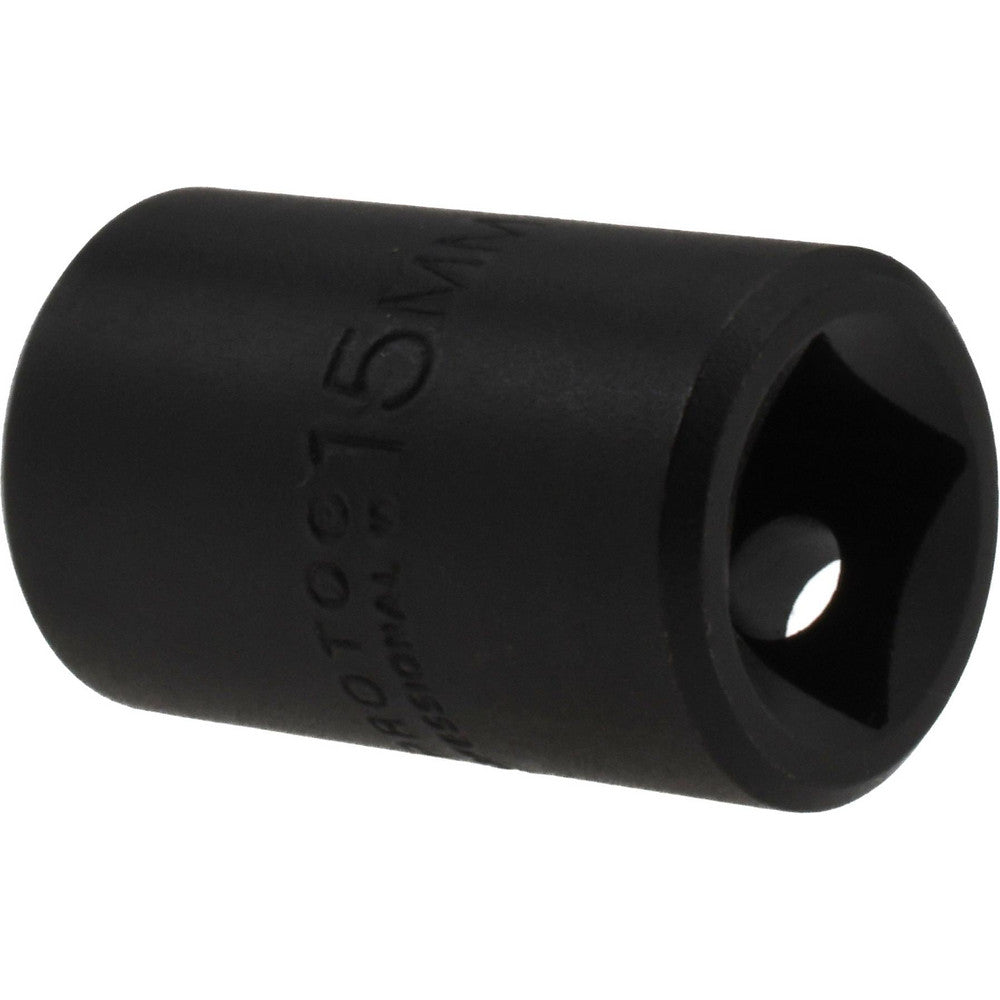 Proto J7415M Impact Socket 1/2" Drive, 15mm Socket, Hex Drive