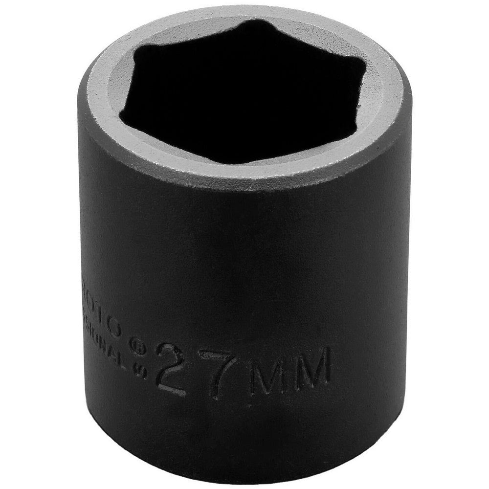Proto J7427M Impact Socket 1/2" Drive, 27mm Socket, Hex Drive