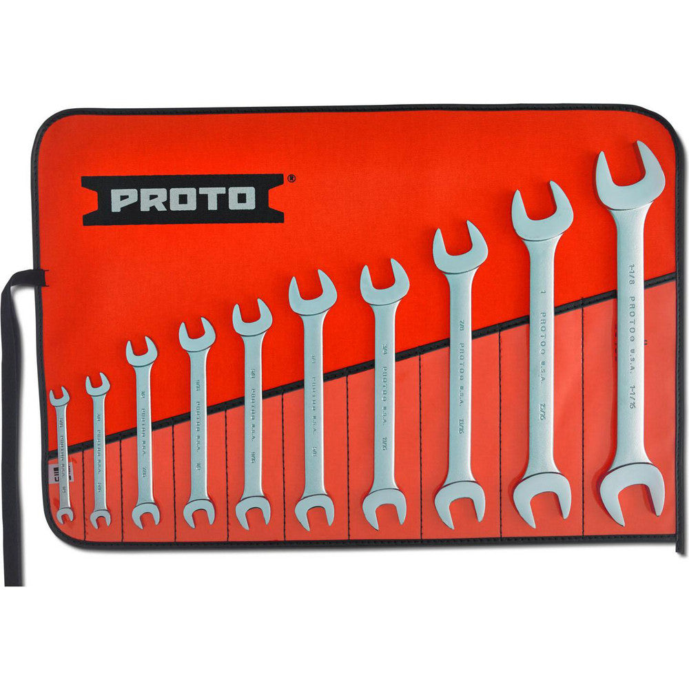 Proto J3000H Open End Wrench Set 10 Pc, Inch