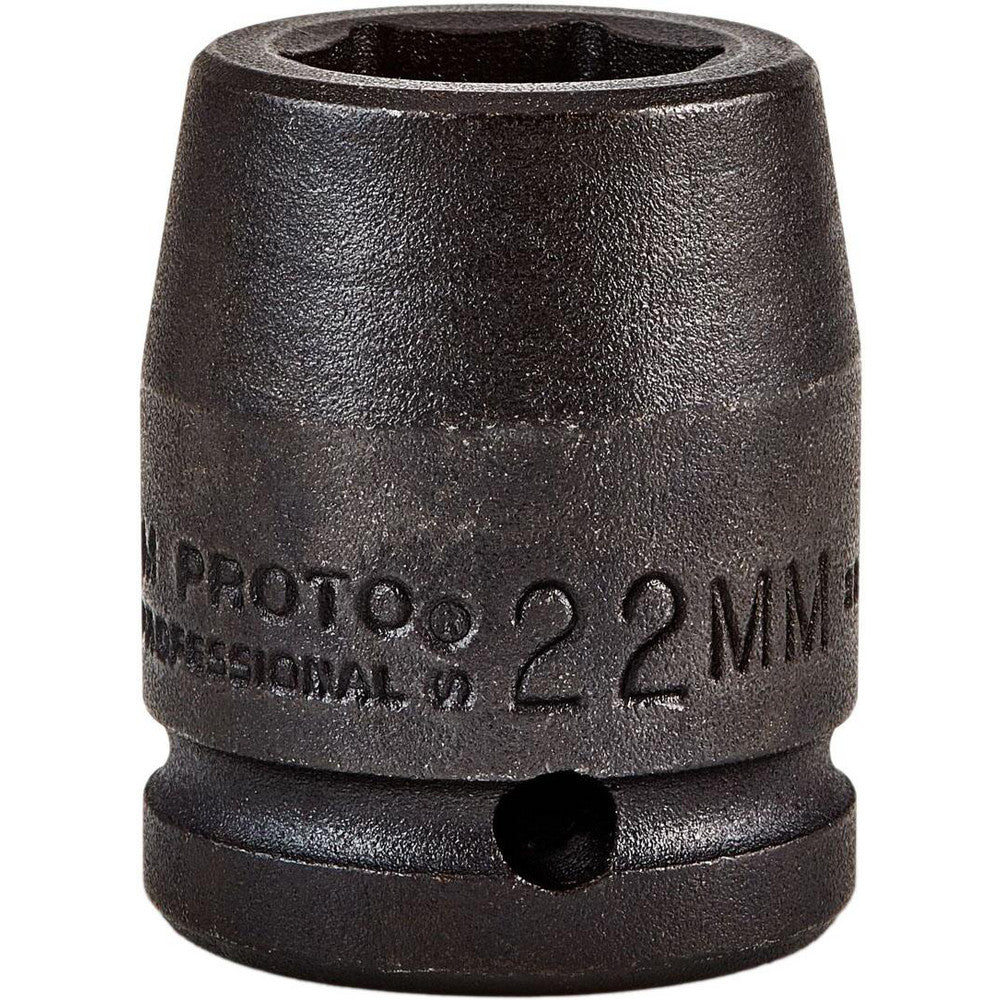 Proto J07522M Impact Socket 3/4" Drive, 22mm Socket, Hex Drive