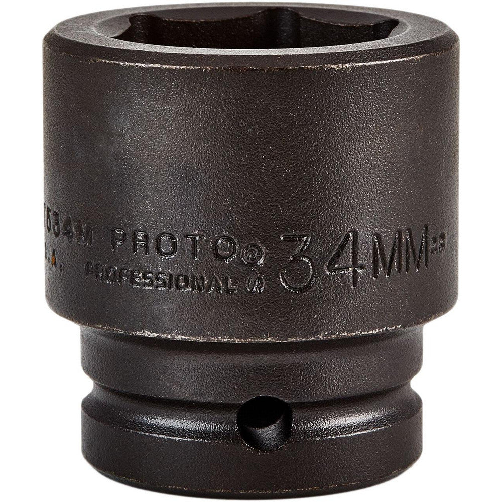 Proto J07534M Impact Socket 3/4" Drive, 34mm Socket, Hex Drive