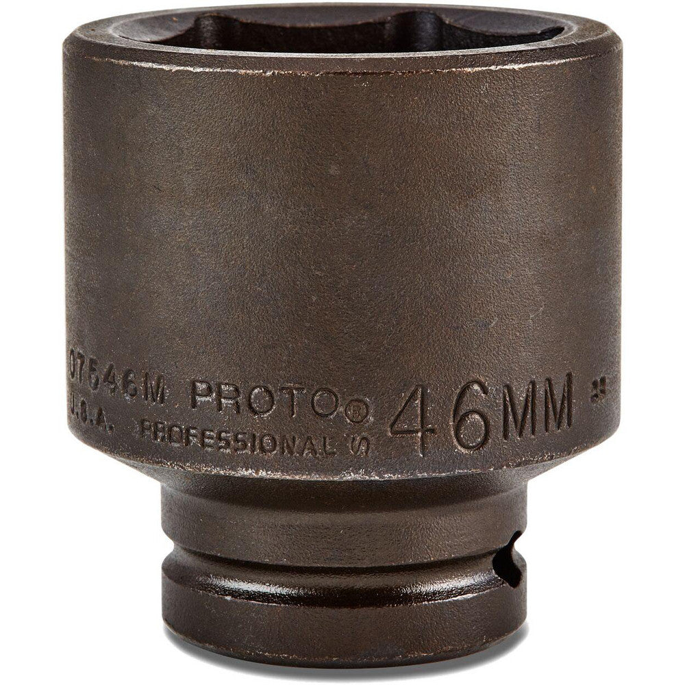 Proto J07546M Impact Socket 3/4" Drive, 46mm Socket, Hex Drive