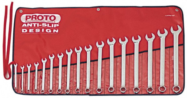 Proto J1200RM-T500 Combination Wrench Set 17 Pc, Metric