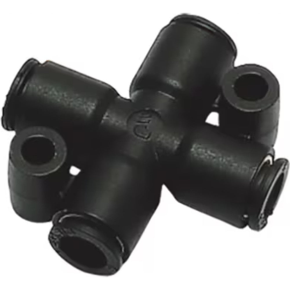 Legris 3107 04 00 Push-To-Connect Tube to Tube Tube Fitting Cross, 5/32" OD