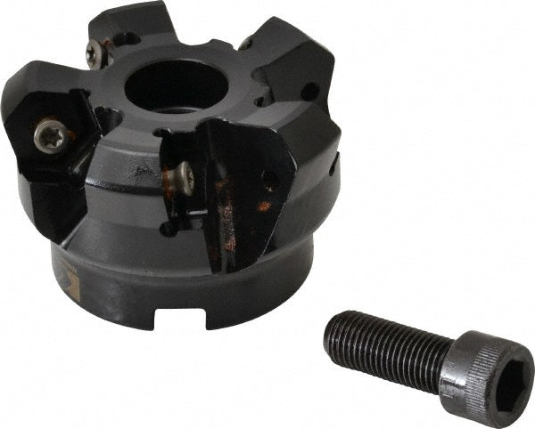 Kennametal 3326851 2" Cut Diam, 3/4" Arbor Hole, 4.51mm Max Depth of Cut, 45° Indexable Chamfer & Angle Face Mill