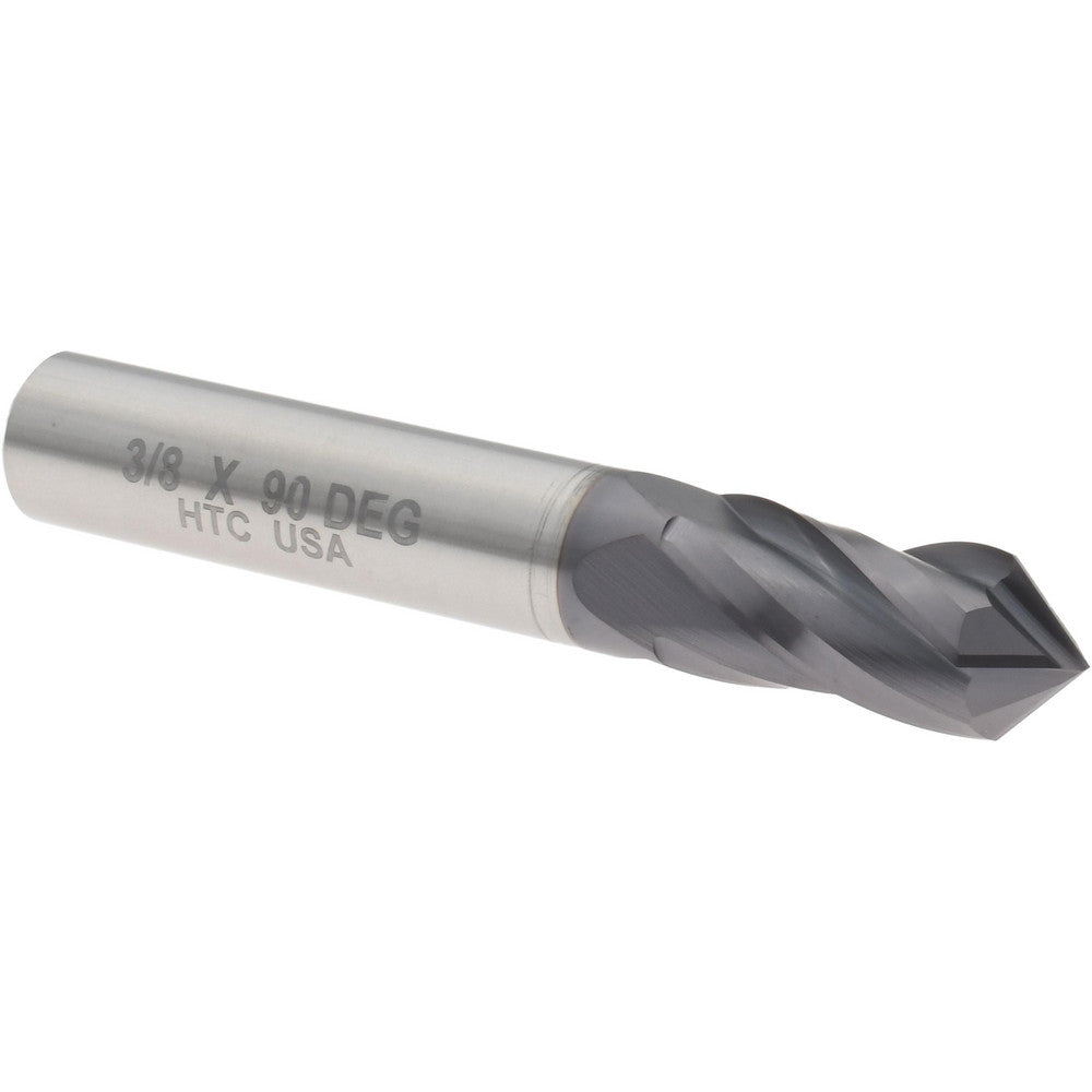 Harvey Tool 15324-C3 Drill Mill 3/8" Dia, 7/8" LOC, 4 Flutes, 90 ° Point, Solid Carbide