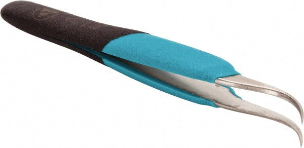 Erem E7SA Ergonomic Tweezer 7-SA, Curved Tip, 5-1/2" OAL