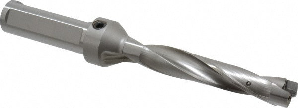 Kennametal 1505179 Replaceable-Tip Drill 20.64 to 21.14 mm Dia, 110 mm Max Depth, 25.4 mm Weldon Flat Shank
