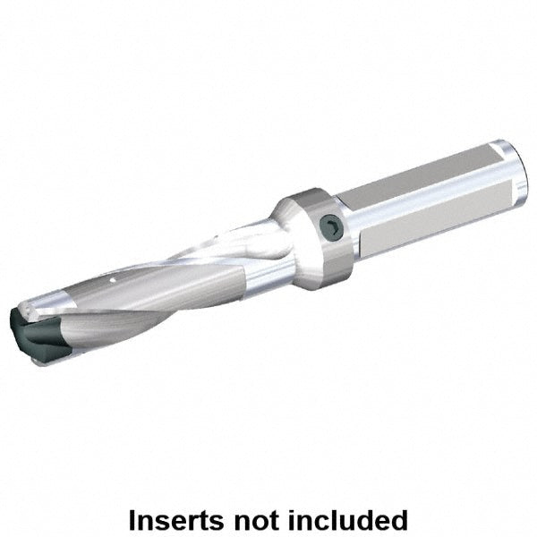 Kennametal 1785245 Replaceable-Tip Drill 12.7 to 13.2 mm Dia, 38.1 mm Max Depth, 19.05 mm Weldon Flat Shank