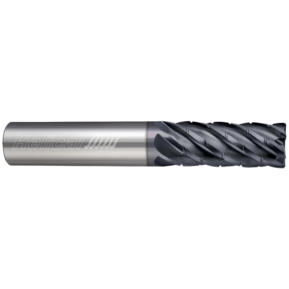 Helical Solutions 48026 Corner Radius End Mill 1/8" Dia, 1/2" LOC, 0.0150" Radius, 3 Flute, Solid Carbide