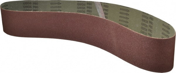 Tru-Maxx 7295 Abrasive Belt 4" Wide, 54" Long, 60 Grit, Aluminum Oxide