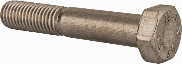 Value Collection HC1XX14080-001BX Hex Head Cap Screw M14 x 2.00 x 80 mm, Grade 316 & Austenitic Grade A4 Stainless Steel, Uncoated