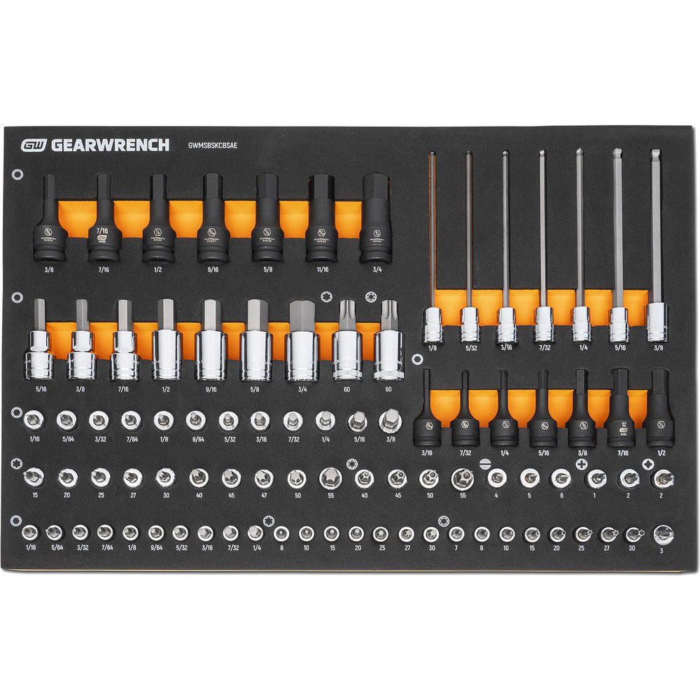 GEARWRENCH GWMSBSKCBSAE Socket Set Socket Set 88 Pc,