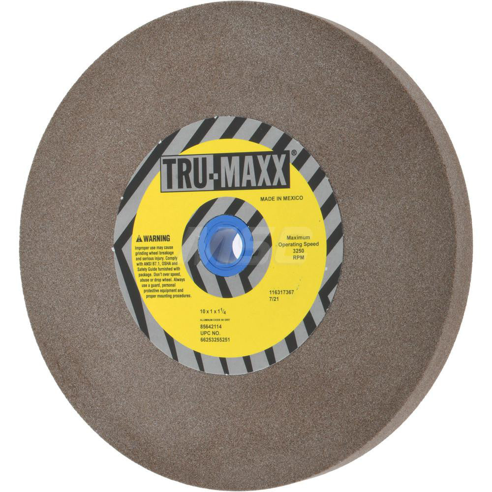 Tru-Maxx 66253255251 Bench & Pedestal Grinding Wheel 10" Dia, 1" Thick, 1-1/4" Hole Dia, Aluminum Oxide