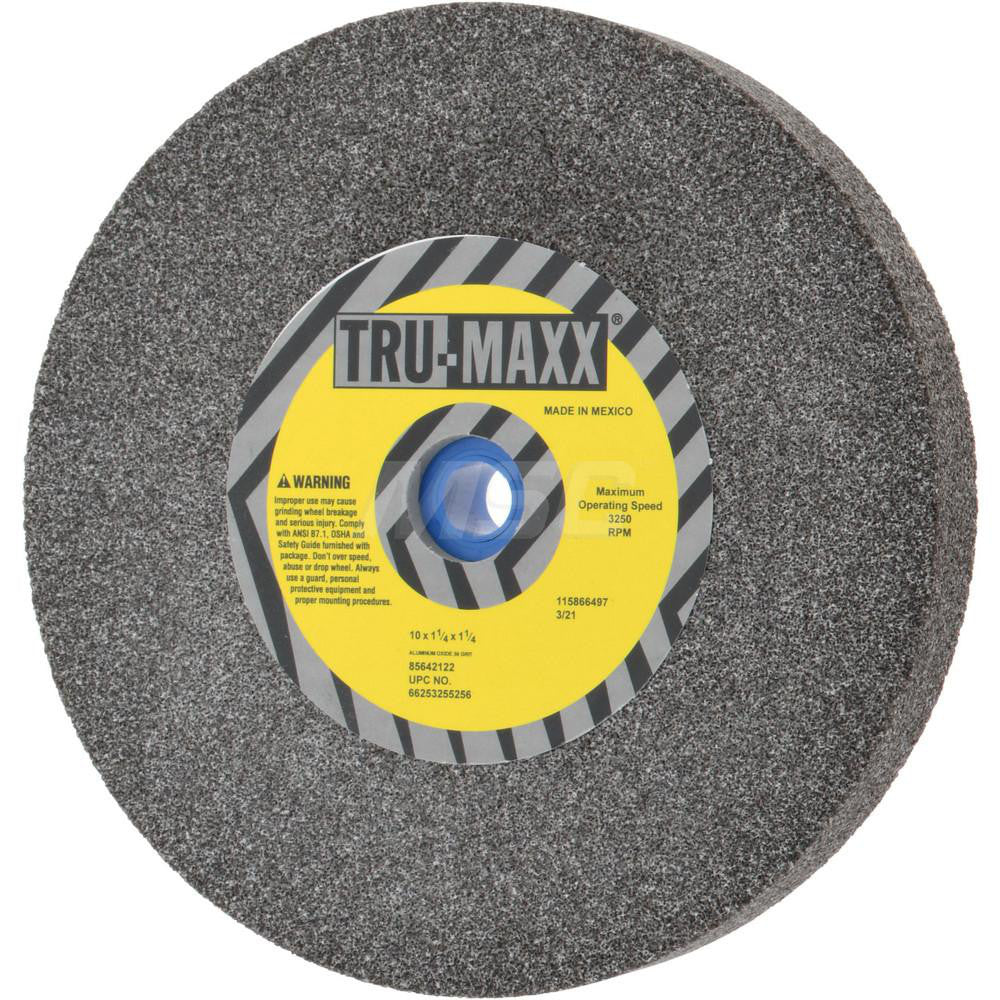 Tru-Maxx 66253255256 Bench & Pedestal Grinding Wheel 10" Dia, 1-1/4" Thick, 1-1/4" Hole Dia, Aluminum Oxide