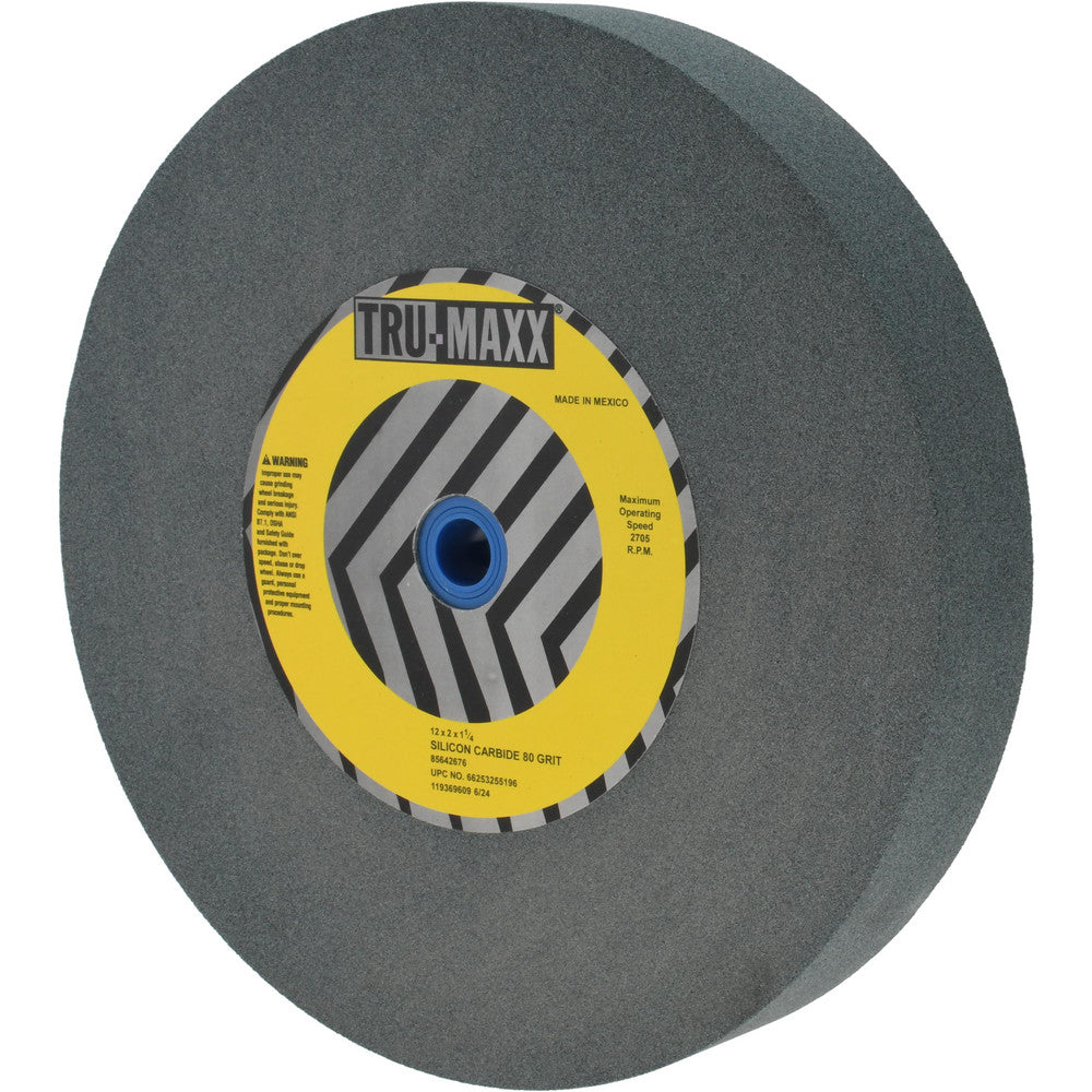 Tru-Maxx 66253255196 Bench & Pedestal Grinding Wheel 12" Dia, 2" Thick, 1-1/4" Hole Dia, Silicon Carbide