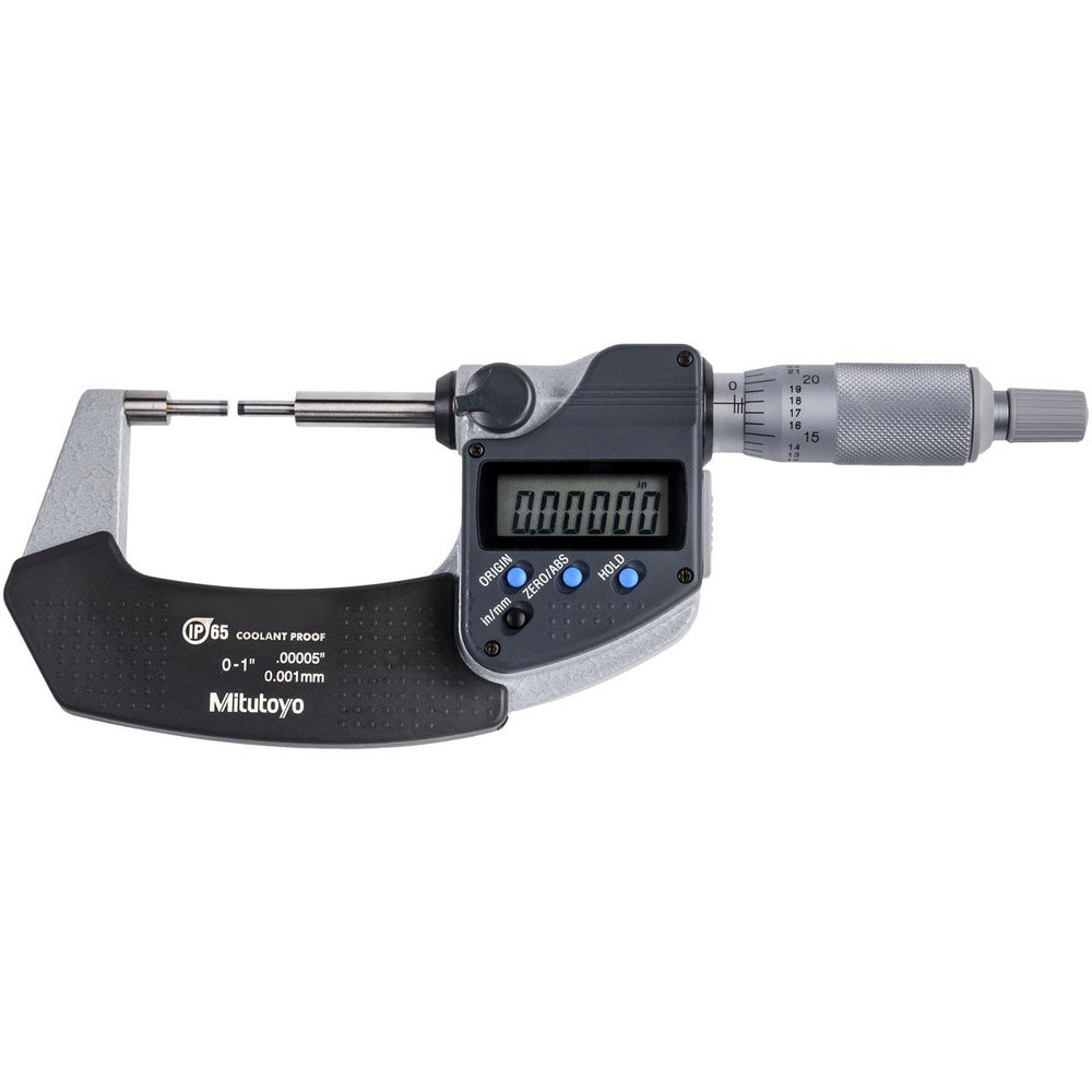 Mitutoyo 331-351-32 1 Inch, 1.2598 Inch Throat Depth, Electronic Spline Micrometer