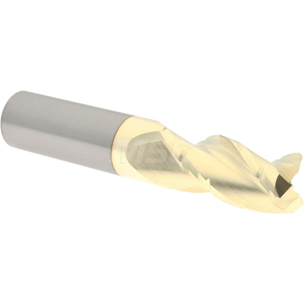 Accupro 95171870 Roughing & Finishing End Mill 3/4" Dia, 3 Flutes, Square End, Chipbreaker, Solid Carbide