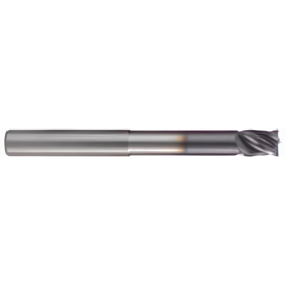 Accupro 95168460 Corner Radius End Mill 5/16" Dia, 7/16" LOC, 0.0200" Radius, 4 Flute, Solid Carbide