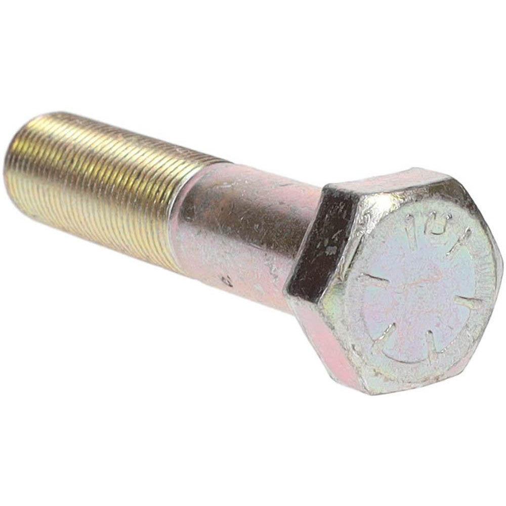 HHCS Made In USA 39453 Hex Head Cap Screw 5/8-18 x 3", Grade 8 Steel, Zinc Yellow Dichromate Finish