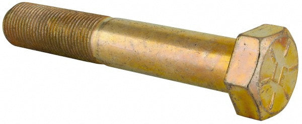 HHCS Made In USA MSC39481 Hex Head Cap Screw 3/4-16 x 4-1/2", Grade 8 Steel, Zinc Yellow Dichromate Finish