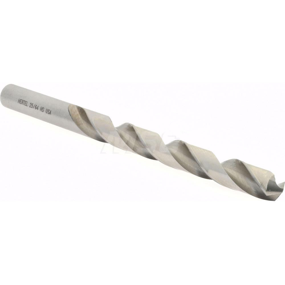 Hertel 85703569 Jobber Length Drill Bit 25/64" Dia, 118 °, High Speed Steel