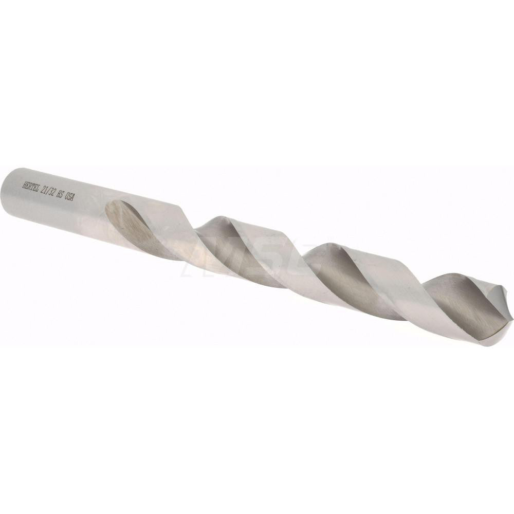 Hertel 85703734 Jobber Length Drill Bit 21/32" Dia, 118 °, High Speed Steel