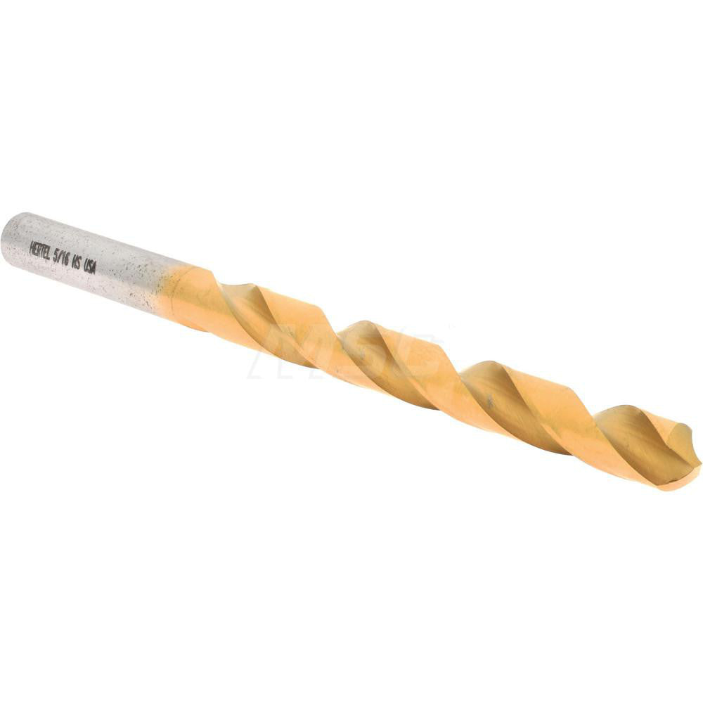 Hertel 85704542 Jobber Length Drill Bit 5/16" Dia, 118 °, High Speed Steel