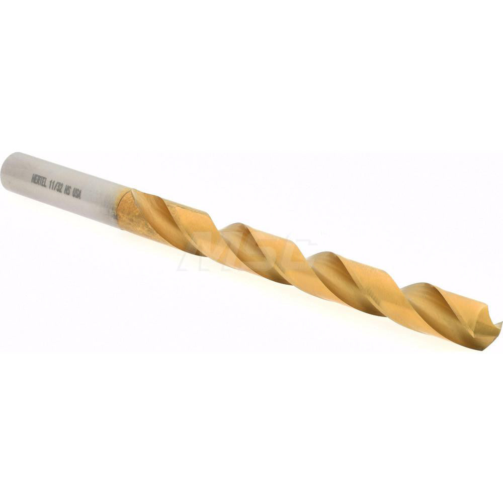 Hertel 85704567 Jobber Length Drill Bit 11/32" Dia, 118 °, High Speed Steel